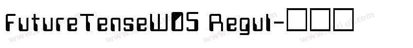 FutureTenseW05 Regul字体转换